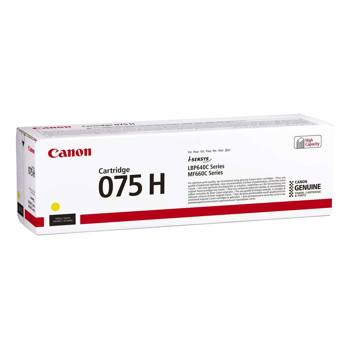Canon CRG 075 Yellow Toner Cartridge 1000 pages Original 6366C002 Single-pack