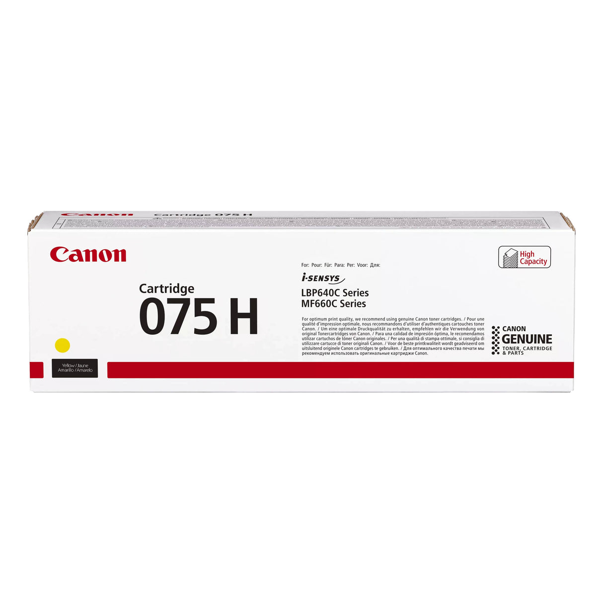Canon CRG 075 Yellow Toner Cartridge 1000 pages Original 6366C002 Single-pack