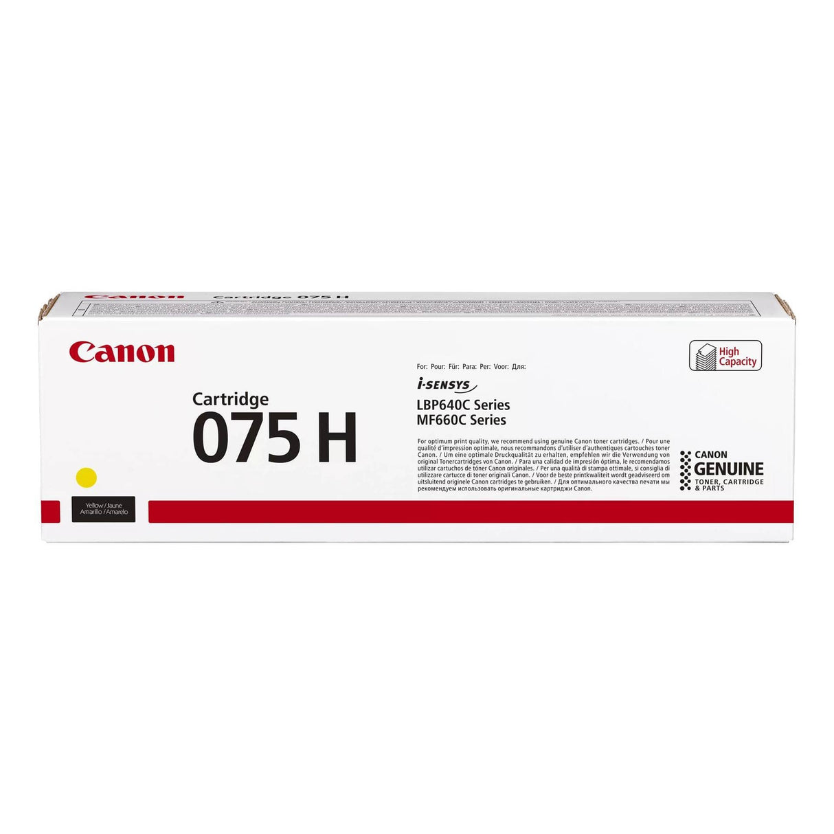 Canon CRG 075 Yellow Toner Cartridge 1000 pages Original 6366C002 Single-pack