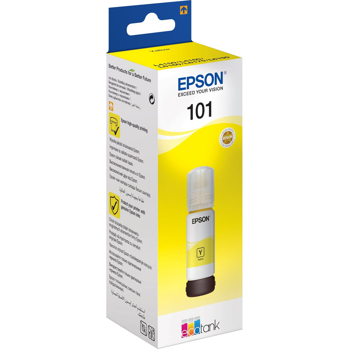 Epson 101 Ink Bottle Yellow EcoTank Original 70ml Single-pack C13T03V44A