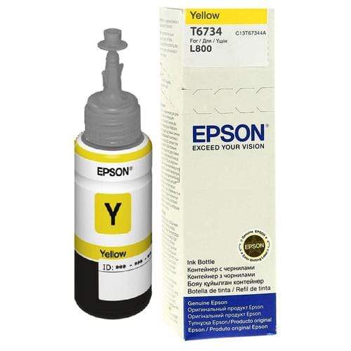 Epson 673 Ink Bottle Yellow EcoTank Original 70ml Single-pack C13T67344A