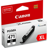 Canon CLI-471XL Black High Yield Printer Ink Cartridge Original 0346C001 Single-pack