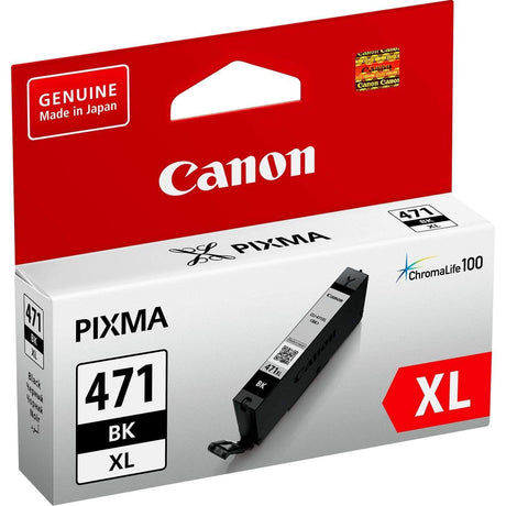 Canon CLI-471XL Black High Yield Printer Ink Cartridge Original 0346C001 Single-pack