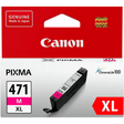 Canon CLI-471XL Magenta High Yield Printer Ink Cartridge Original 0348C001 Single-pack