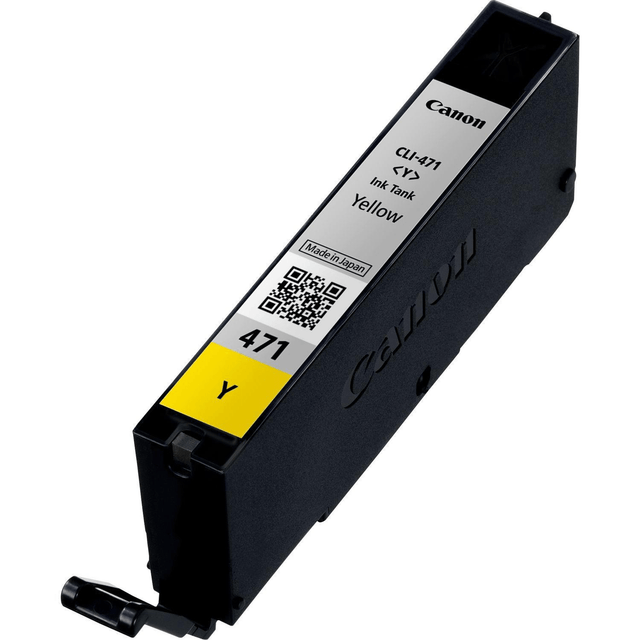 Canon CLI-471 Yellow Printer Ink Cartridge Original 0403C001 Single-pack