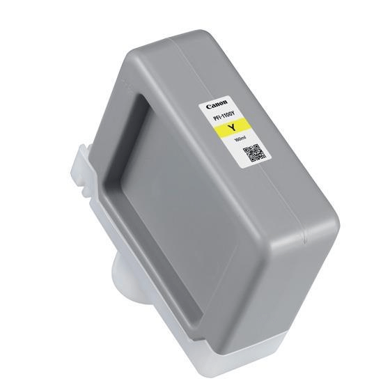 Canon PFI-1100Y Yellow Printer Ink Cartridge Original 0853C001 Single-pack