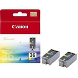 Canon CLI-36 Cyan Magenta Yellow Standard Yield Printer Ink Cartridge Original 1511B001 Single-pack