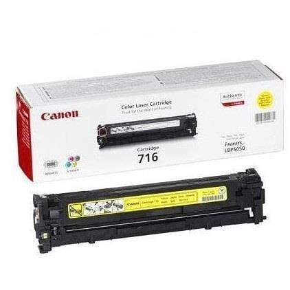 Canon 716Y Yellow Toner Cartridge 1,500 pages Original 1977B002 Single-pack