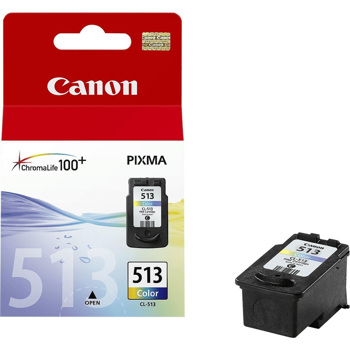 Canon CL-513 Cyan Magenta Yellow Printer Ink Cartridge Original 2971B001 Single-pack