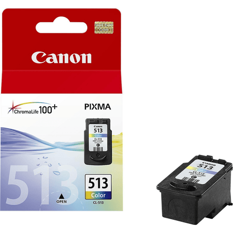Canon CL-513 Cyan Magenta Yellow Printer Ink Cartridge Original 2971B001 Single-pack