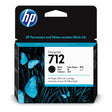 HP 712 DesignJet Black High Yield Printer Ink Cartridge Original 3ED71A Single-pack