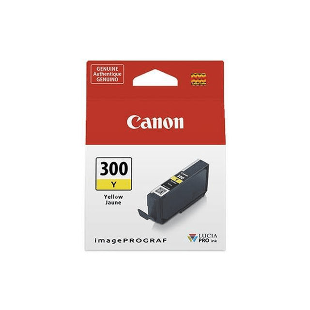 Canon PFI-300 Yellow Printer Ink Cartridge Original 4196C001 Single-pack