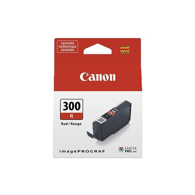 Canon PFI-300 Red Printer Ink Cartridge Original 4199C001 Single-pack