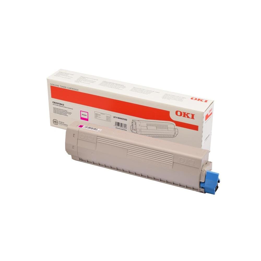 OKI Magenta Toner Cartridge 10,000 Pages Original 46443102 Single-pack