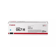 Canon 067H Cyan Toner Cartridge 2,350 Pages Original 5105C002 Single-pack
