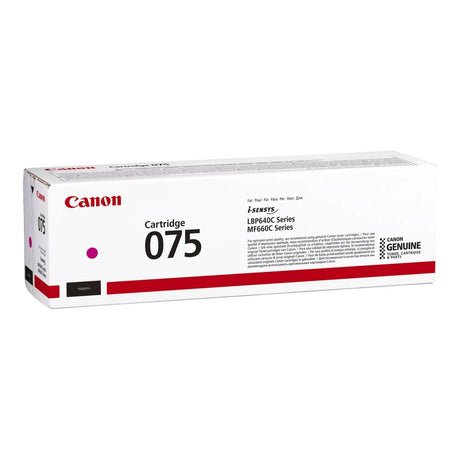 Canon 075 Magenta Toner Cartridge 1300 Pages Original 6363C002 Single-pack