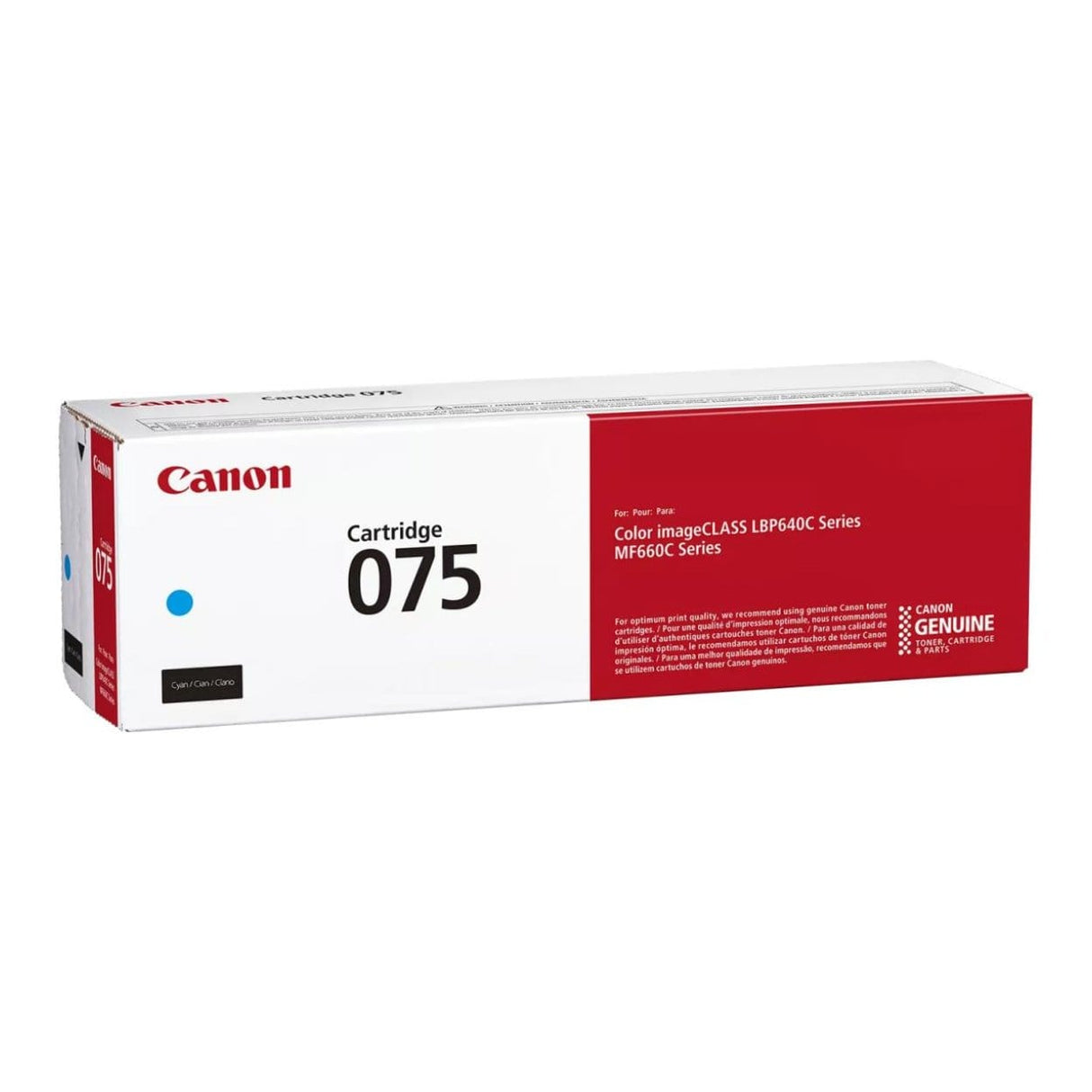 Canon 075 Cyan Toner Cartridge 1300 Pages Original 6364C002 Single-pack