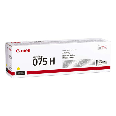 Canon CRG 075 Yellow Toner Cartridge 1000 pages Original 6366C002 Single-pack
