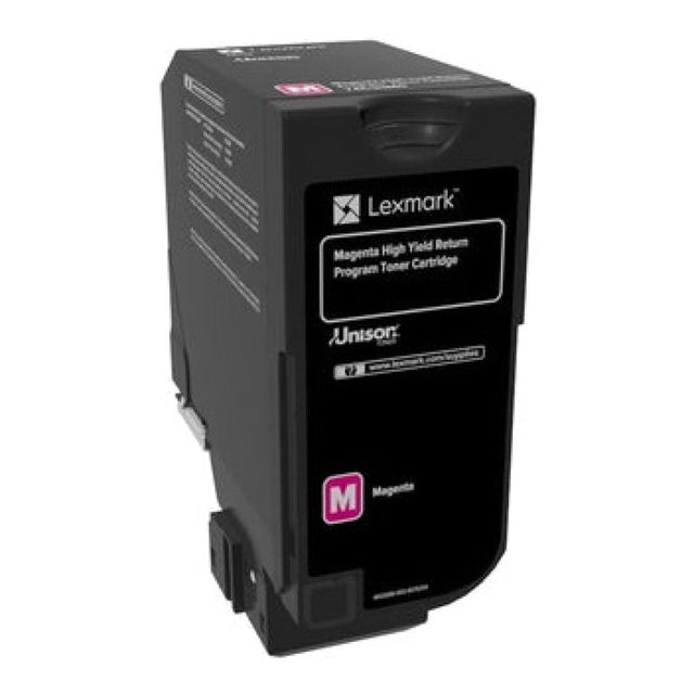 Lexmark CS/CX730 Magenta Toner Cartridge 10,500 Pages Original 71C8HM0 Single-pack