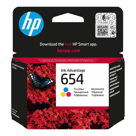 HP 654 Ink Advantage Tri-color Printer Cartridge Original 7FP38UE Single-pack