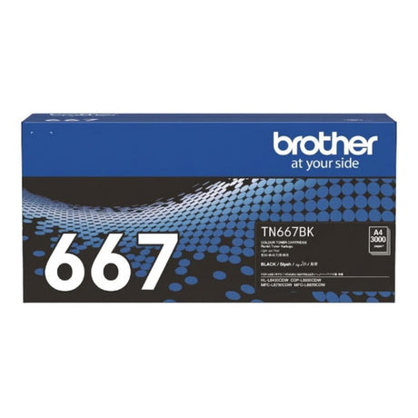 Brother TN-667BK Black Toner Cartridge 10,000 pages Original 84GTA40K141 Single-pack