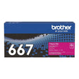 Brother TN-667M Magenta Toner Cartridge 10,000 pages Original 84GTA40M141 Single-pack