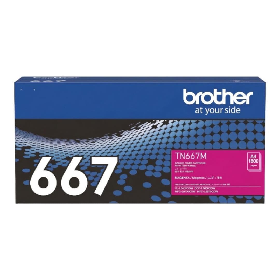 Brother TN-667M Magenta Toner Cartridge 10,000 pages Original 84GTA40M141 Single-pack