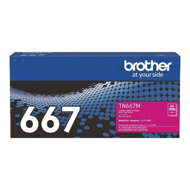 Brother TN-667M Magenta Toner Cartridge 10,000 pages Original 84GTA40M141 Single-pack