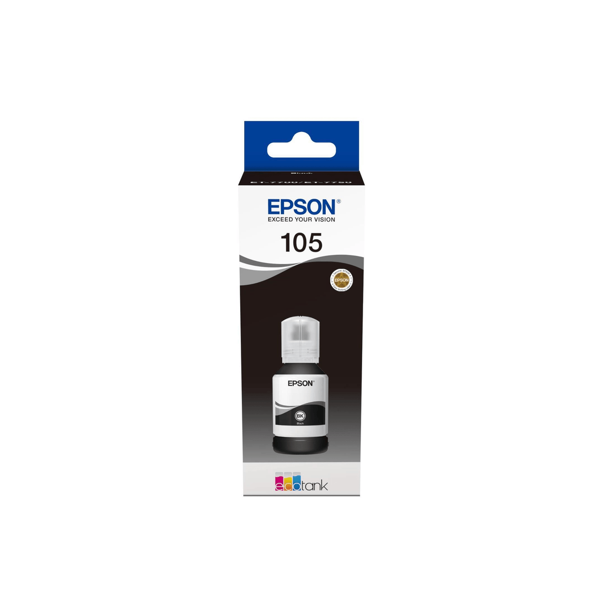 Epson 105 Ink Bottle Black EcoTank Original 140ml Single-pack C13T00Q140