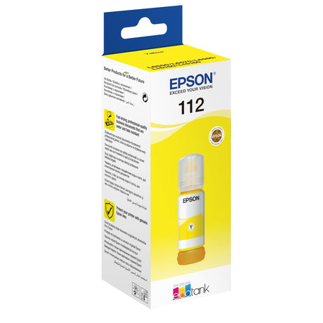 Epson 112 Ink Bottle Yellow EcoTank Original 70ml Single-pack C13T06C44A