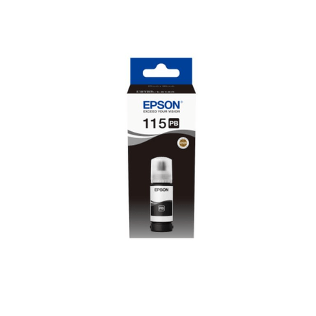 Epson 115 Ink Bottle Black EcoTank Original 70ml Single-pack C13T07C14A