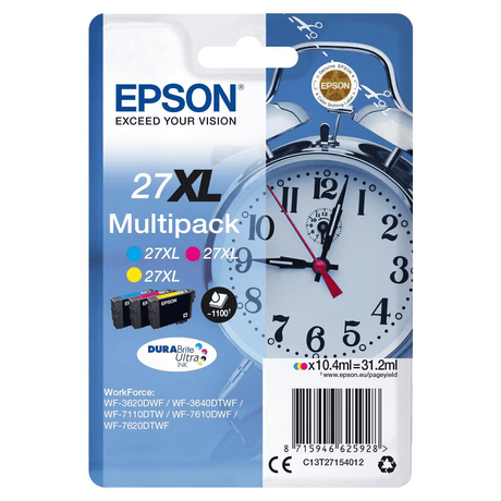 Epson 27XL Multi-Colour DURABrite Ultra High Yield Ink Cartridges Original Multi-pack
