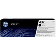 HP 43X High Yield Black LaserJet Toner Cartridge Original C8543X Single-pack