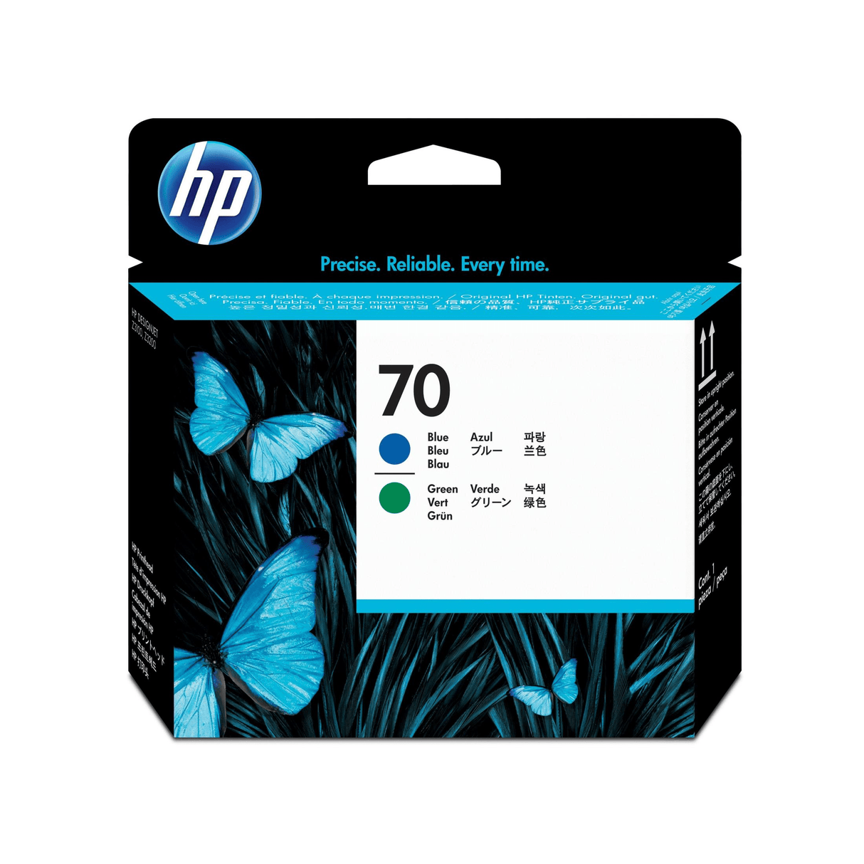 HP 70 DesignJet Blue and Green Standard Yield Printhead Original C9408A Single-pack C9408A