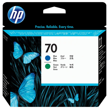 HP 70 DesignJet Blue and Green Standard Yield Printhead Original C9408A Single-pack C9408A