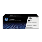 HP 36A Black Toner Cartridges 2,000 Pages Original CB436AD Dual-pack