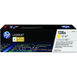 HP 128A Yellow Toner Cartridge 1,300 Pages Original CE322A Single-pack