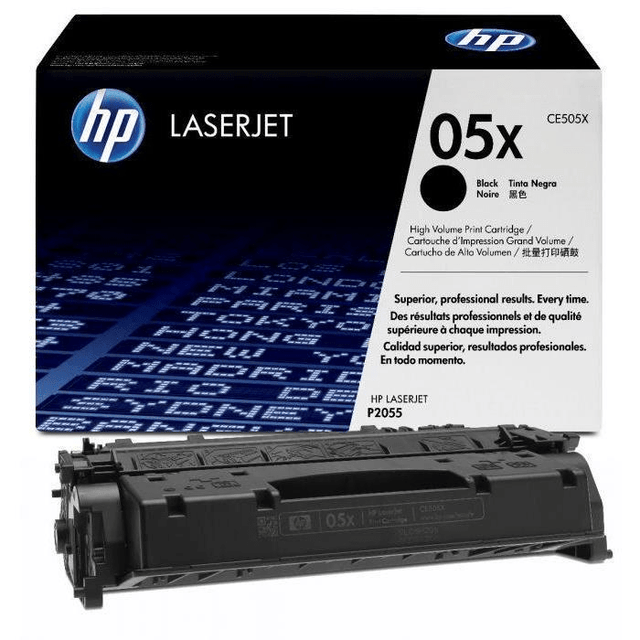 HP 05X Black High Yield Toner Cartridge 6,500 Pages Original CE505X Single-pack