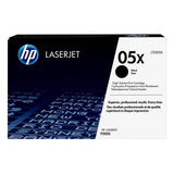 HP 05X Black High Yield Toner Cartridge 6,500 Pages Original CE505X Single-pack