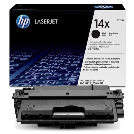 HP 14X Black High Yield Toner Cartridge 17,500 Pages Original CF214X Single-pack