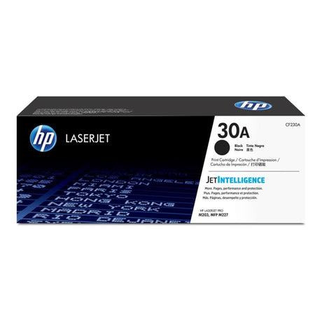 HP 30A Black Toner Cartridge 1,600 Pages Original CF230A Single-pack (Open Box)