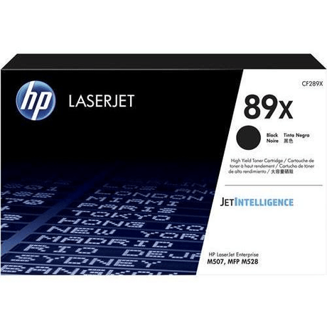 HP 89X Black High Yield Toner Cartridge 10000 Pages Original CF289X Single-pack