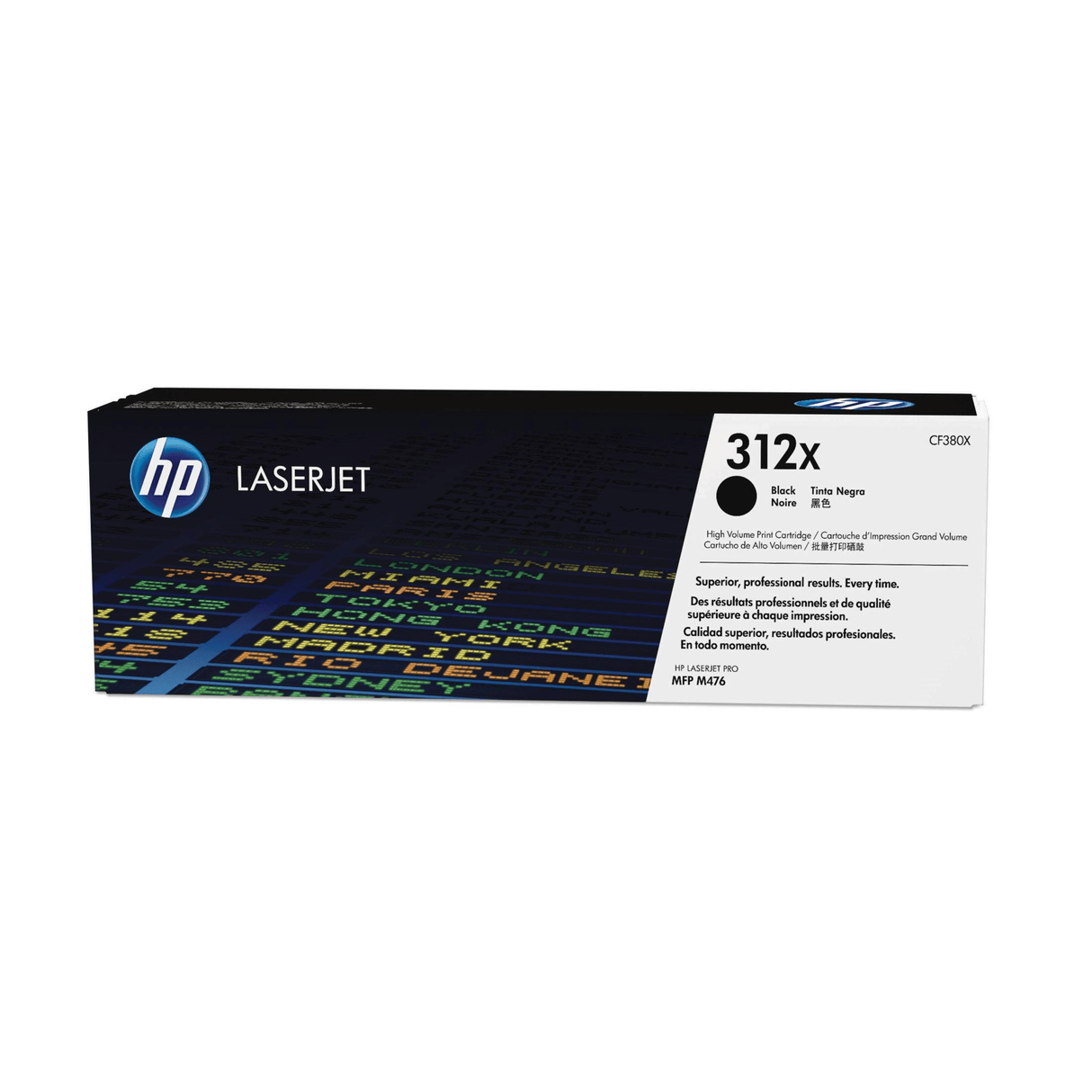 HP 312X Black High Yield Toner Cartridge 4,400 Pages Original CF380X Single-pack