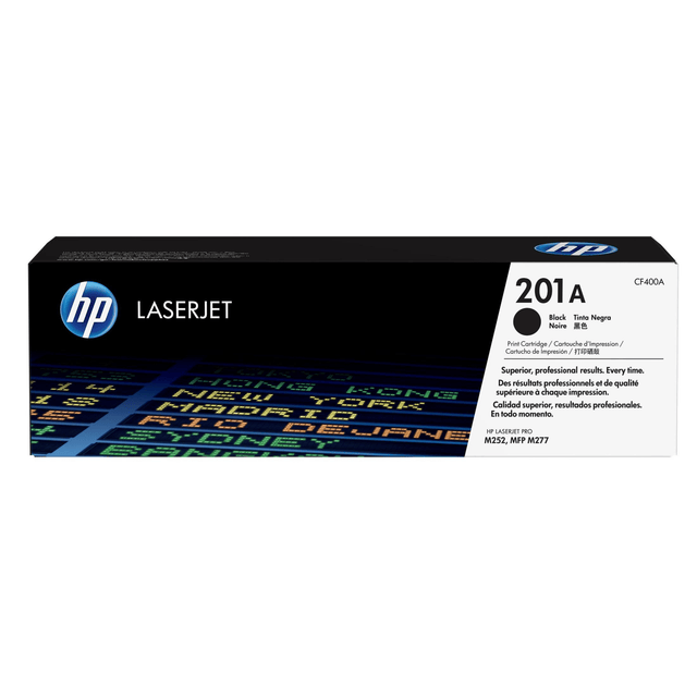 HP 201A Black Toner Cartridge 1420 Pages Original CF400A Single-pack
