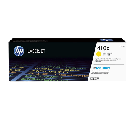 HP 410X Yellow High Yield Toner Cartridge 5,000 Pages Original CF412X Single-pack