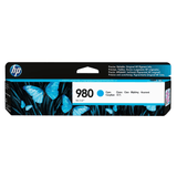 HP 980 Cyan Standard Yield Printer Ink Cartridge Original D8J07A Single-pack
