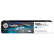 HP 982X PageWide Cyan High Yield Printer Ink Cartridge Original T0B27A Single-pack
