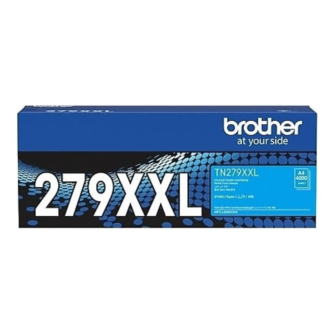 Brother XXL Cyan Toner Cartridge 4000 Page Original TN279XXLC Single-pack