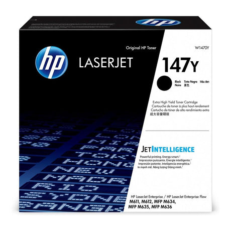 HP 147Y Black Toner Cartridge 42,000 Pages Original W1470Y Single-pack