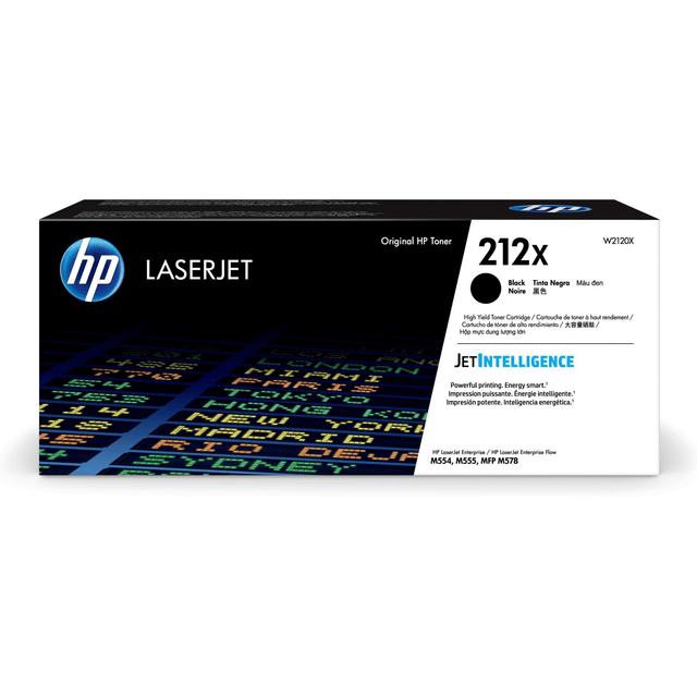 HP 212X Black High Yield Toner Cartridge 13,000 pages Original W2120X Single-pack